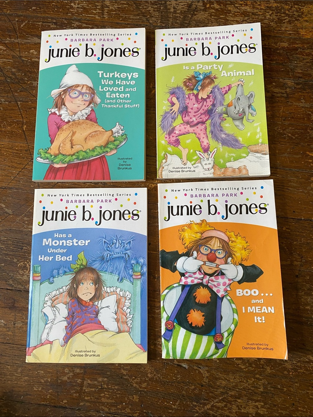 Lot of 4 Junie B. Jones Paperback Books